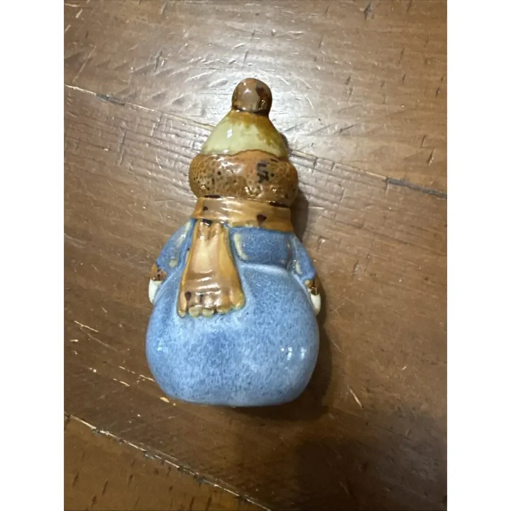 Snow Man Christmas Holidays Glazed Table Top Figurine 4.5